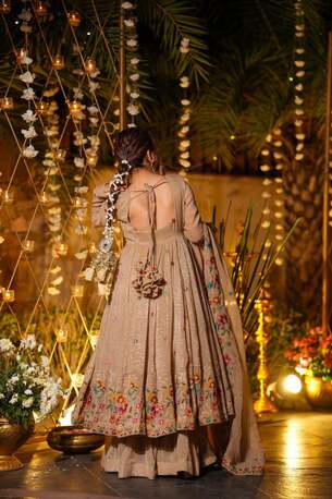 Jaipur, Clothing & Accessories, INR 7000,  Buy Idaho Luminous Silken Anarkali Suit Set Online