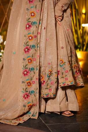 Jaipur, Clothing & Accessories, INR 7000,  Buy Idaho Luminous Silken Anarkali Suit Set Online