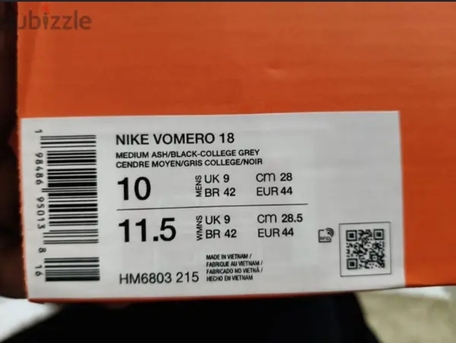 Dammam, Clothing & Accessories, SAR 1008,  New Nike Vomero 18 Mens Shoes Grey UK-9