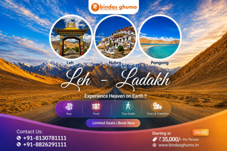 Mumbai, Travel, Leh Ladakh Tour Package - 5 Nights/6 Days Adventure