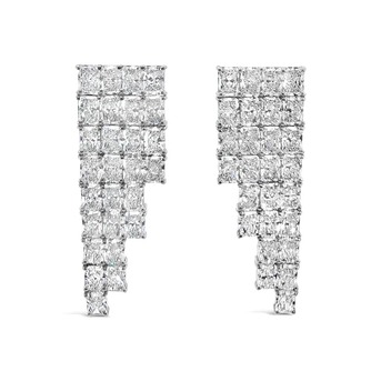 Sharjah, Jewelry, AED 27945,  Cushion Cut Lab Grown Diamond Geometrical Earrings
