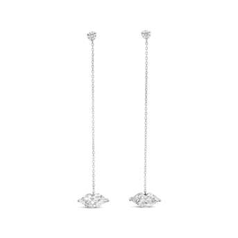 Sharjah, Jewelry, AED 18025,  Lip Shape Lab Grown Diamond Pendant Earrings