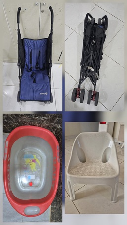 Khobar, Baby & Kid Stuff, SAR 120,  Foldable Baby Stroller, Baby Chair, Baby Bath Tub.