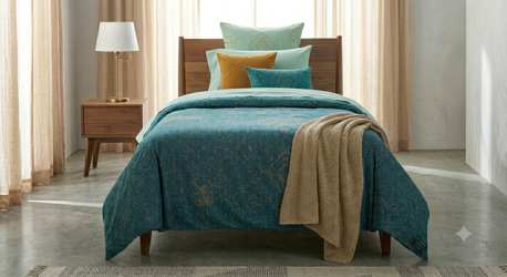Mumbai, Household Items, INR 1499,  Single Bed Set Pure Cotton Single Bedding For Kids & Adults