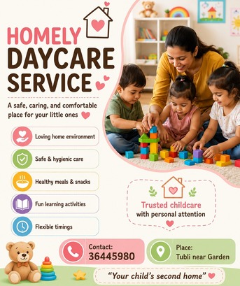 Tubli, Daycare, Homely Day Care Service.