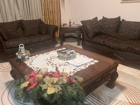 Al Rakah Al Janubiyah, Household Items, SAR 1600,  Seven Seat Sofa Set + 2 Side Tables+1 Central Table, 8 Seat Dinner Set With Buffet