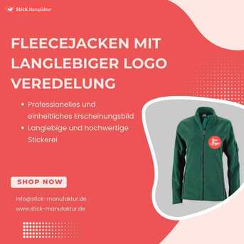 Berlin, Business, Fleecejacken Mit Langlebiger Logo Veredelung