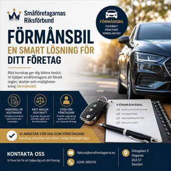 Stockholm, Business, Förmånsbil För Företagare &ndash; Praktiska Råd Från Småföretagarnas Riksförbund