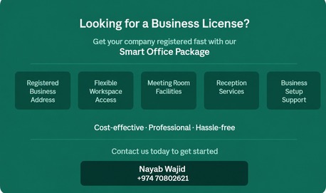 Al Mansoura, Business, Get Your Business License With Our Smart Office Package In Qatar!