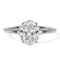 USD 2,  Shop Lab Made Diamond Rings Featuring An Oval Shape Center Stone
