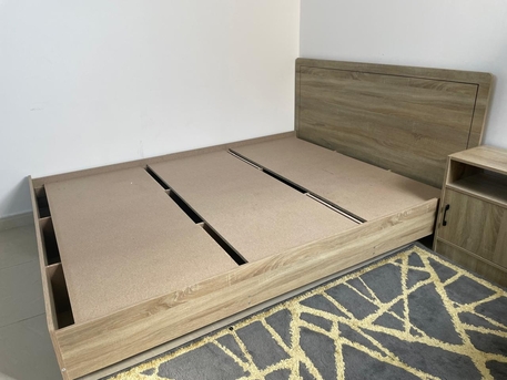 Al Malaz, Furniture, SAR 700,  Queen/double Bed With Mattress From Homebox
