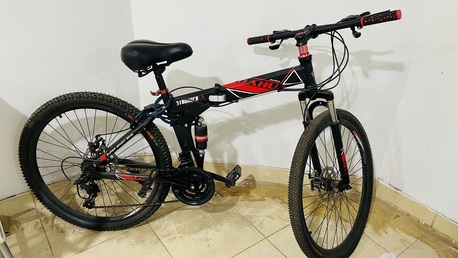Al Athir, Bicycles, SAR 500,  Foldable Mountain Bike (Dahua / Stronger) &ndash; Excellent Condition - 500 SAR