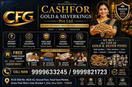 New Delhi, Items Wanted, Looking For The Highest Cash For Gold In Lajpat Nagar Today?