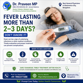 Bangalore, Health, Best General Physicians In Electronics City, Bangalore - Dr. Praveen MP