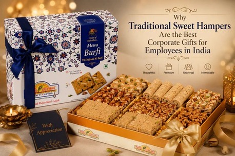 Jaipur, Food, INR 480,  Why Traditional Sweet Hampers Are The Best Corporate Gifts For Employees In India?