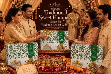 Jaipur, Food, INR 480,  Why Are Traditional Sweet Hampers Perfect For Wedding Return Gifts?