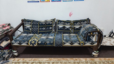 Madinat Al Ummal, Household Items, SAR 1200,  MAJLIS Sofa Set (3 Sets) / 0590759867 / 2 Meter Sofa + 2 Pillows + 1Hand Rest With Cushion