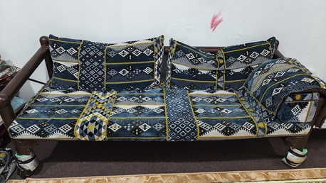 Madinat Al Ummal, Household Items, SAR 1200,  MAJLIS Sofa Set (3 Sets) / 0590759867 / 2 Meter Sofa + 2 Pillows + 1Hand Rest With Cushion