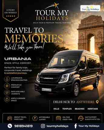 New Delhi, Travel, 16 Seater Urbania On Rent &ndash; Comfortable Group Travel Solution