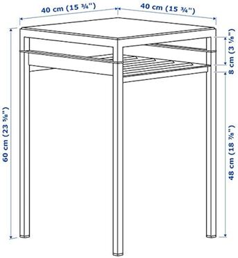 Al Sulaymaniyyah, Furniture, SAR 60,  IKEA NYBODA Side Table / Coffee Table