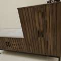 SAR 425,  Brand New Wooden Shoe Rack / Cabinet With Seat Cushion. Holds 24 Pair