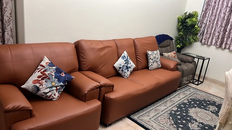 Al Andalus, Furniture, SAR 499,  Tan Color Sofa Set For Sale In Riyadh