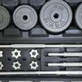 SAR 390,  50 Kg Barbell + Dumbbell Set