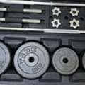 SAR 380,  50 Kg Dumbell And Barbell Set