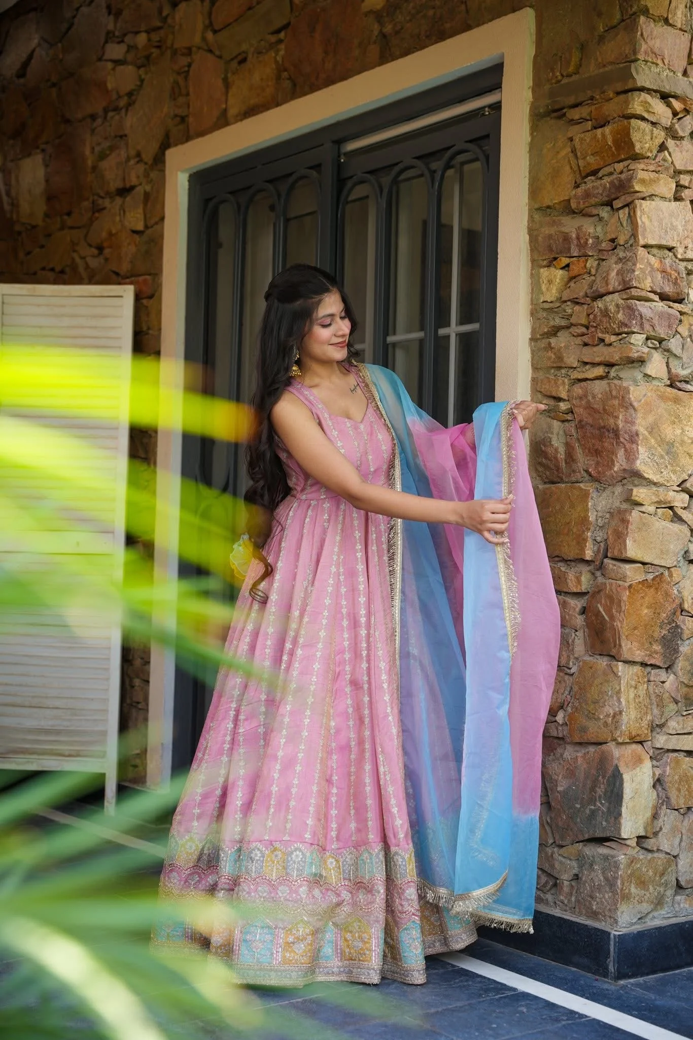 Jaipur, Clothing & Accessories, INR 8000,  Buy Idaho Dreamscape Pink Maxi Set Online