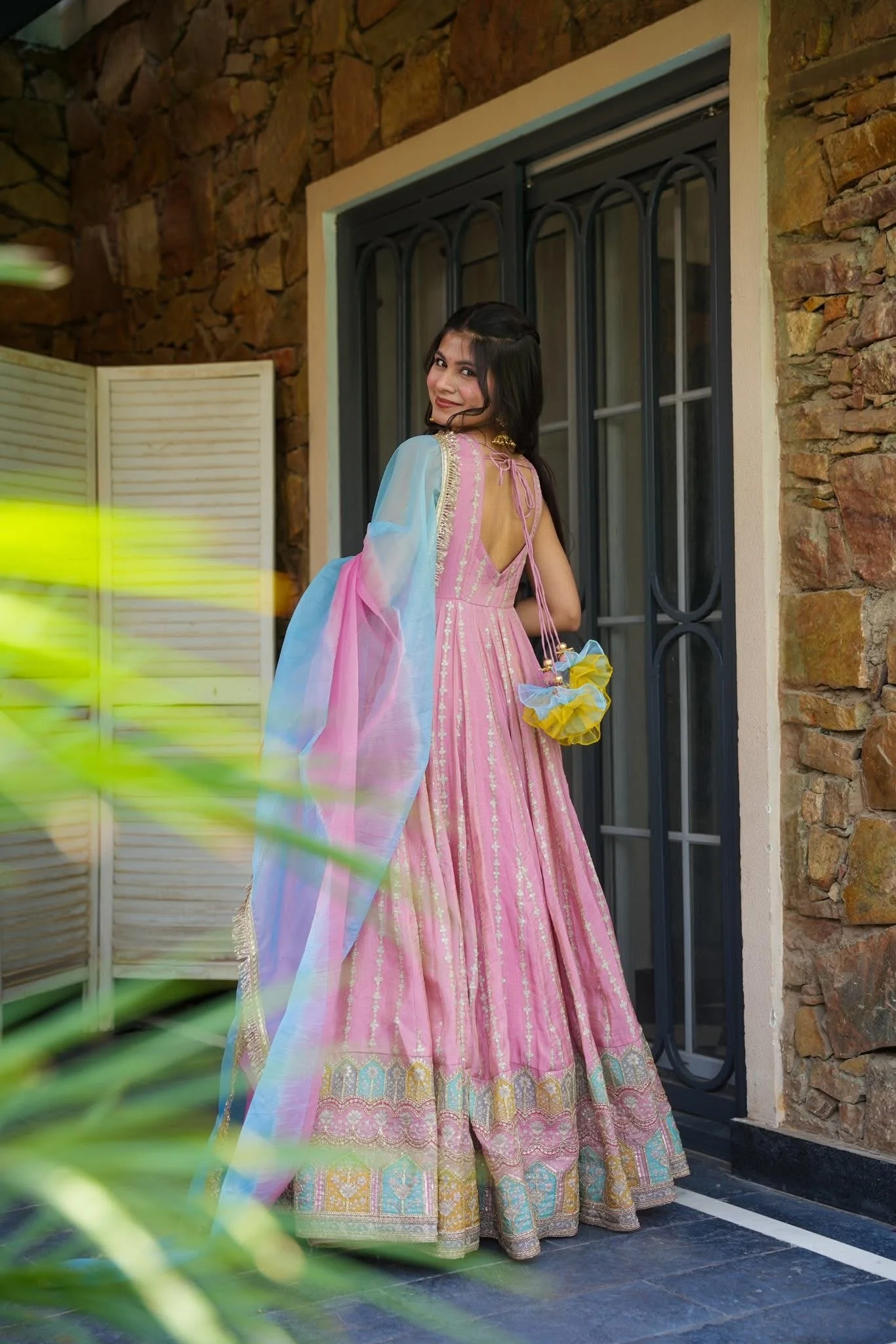 Jaipur, Clothing & Accessories, INR 8000,  Buy Idaho Dreamscape Pink Maxi Set Online