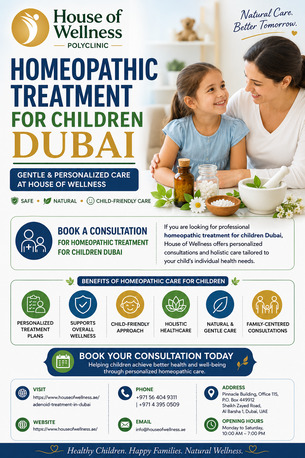 Al Barsha, Health, Homeopathic Treatment For Children Dubai &ndash; Gentle And Personalized Care At House Of Wellne