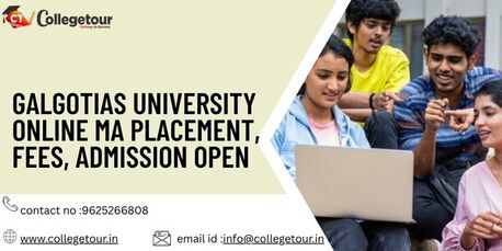 Lucknow, Lessons Offered, Galgotias University Online MA Placement, Fees, Admission Open