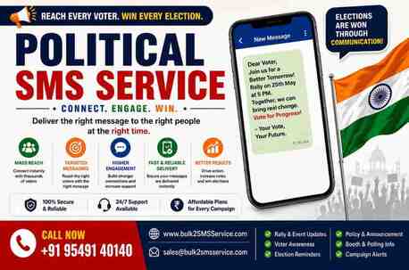 Gurugram, Business, Increase Voter Reach With Bulk SMS For Political Campaign Solutions