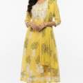 INR 1799,  Yellow Partywear Kurta Set &ndash; Order Now For A Vibrant Ethnic Look At ₹1799