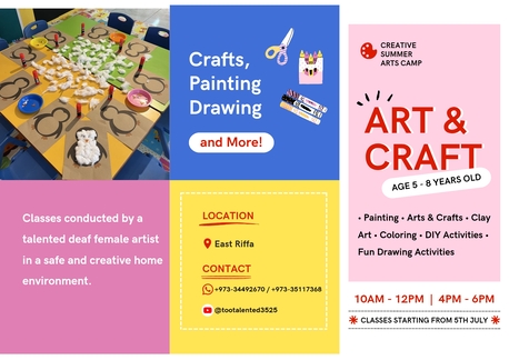 East Riffa, Lessons Offered, Little Artists Summer Camp