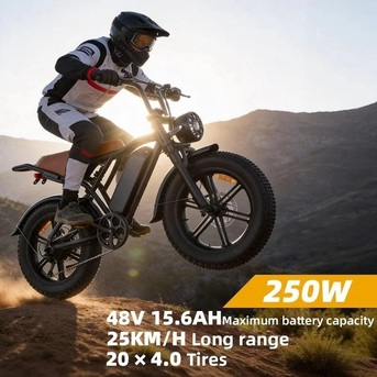 Tampa Bay, Bicycles, USD 2900,  2026 20" E-Bike 250W 48V E-Mountain Bike 45km/h Offroad Moped Electric Motorcycle-