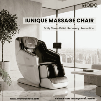Bangalore, Furniture, INR 210000,  IRobo IUnique Full Body 3D Massage Chair &ndash; Intelligent Zero Gravity Wellness Station