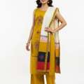 INR 1999,  Mustard Yellow Celebration Suit &ndash; Buy Now For A Bright Traditional Finish At ₹1999