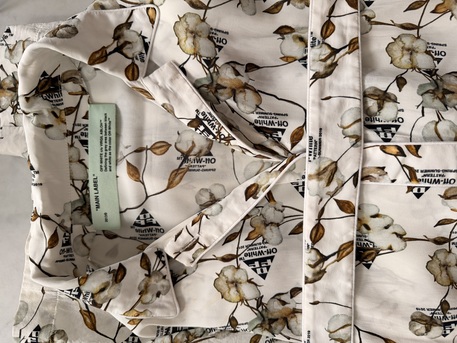 Riyadh, Clothing & Accessories, SAR 700,  Off-White Floral Logo Dress &ndash; US 12