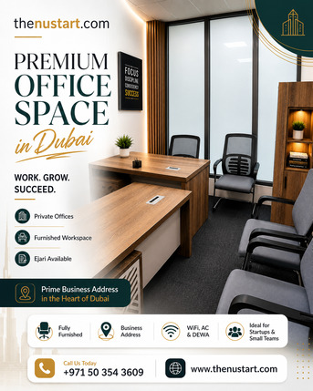 Dubai, Offices, AED 16500,  100 Sq. Feet,  Premium Office Space In Dubai &ndash; Fully Furnished & Ejari Available