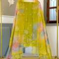 Exclusive Banarasi Organza Applique Work 3 Pc Salwar Suit