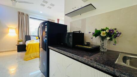 Gurgaon, Apartments, Flats, Houses & Villas, INR 3000/day,  Furnished,  Studio,  350 Sq. Feet,  BLUO STAYS SERVICE APARTMENTS DLF CYBER CITY GURGAON