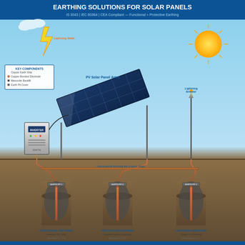 New Delhi, Electronics, Earthing For Solar Panels