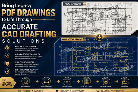 Los Angeles, Construction, Bring Legacy PDF Drawings To Life Through Accurate CAD Drafting Solutions