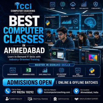 Ahmedabad, Training, Best Computer Classes In Ahmedabad | TCCI