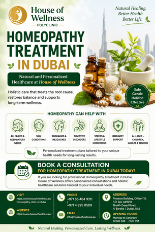 Al Barsha, Health, Homeopathy Treatment In Dubai &ndash; Natural And Personalized Healthcare At House Of Wellness