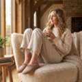 GBP 65, Cozy Womens Sheepskin Slippers - Comfortable & Stylish Indoor Footwear