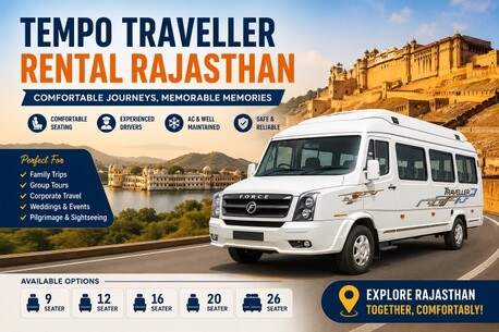 Jaipur, Travel, Affordable Tempo Traveller Rental Rajasthan