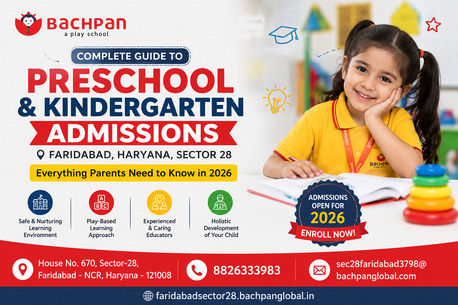 Faridabad, Education, Nursery School In Sector-28 Faridabad | Admissions Open At Bachpan Play School