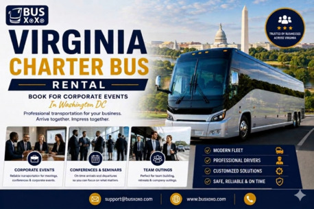 Washington DC, Travel, Virginia Charter Bus Rental Book For Corporate Events In Washington DC